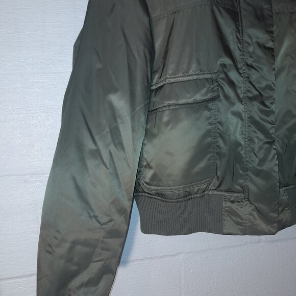 Universal Thread Women's Bomber Jacket Moss Green Size XL Waterproof Coat - Picture 4 of 10